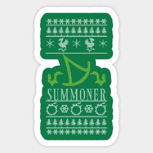 Final Fantasy XIV Summoner Ugly Christmas Sweater Sticker